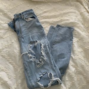 The jeans were too long for me